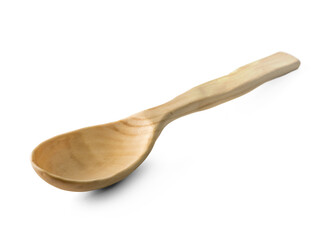 Wooden Spoon Isolated on a white background