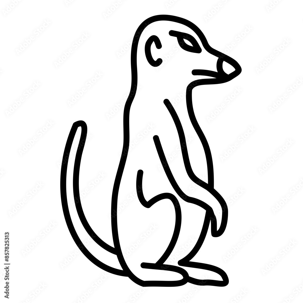 Wall mural Meerkat Icon