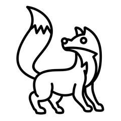 Fototapeta premium Red Fox Icon