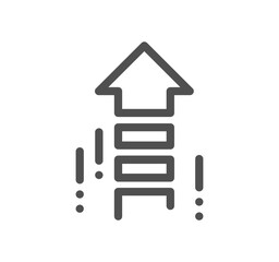 Performance related icon outline and linear vector.