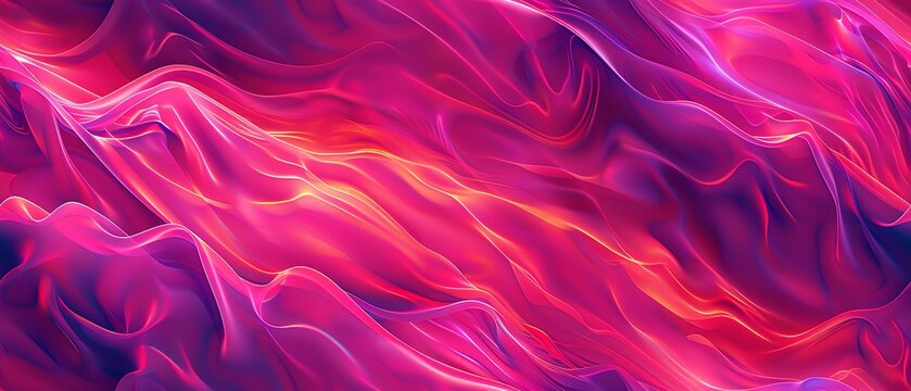 A vibrant background in hot pink with a neon glow effect