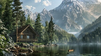 Fototapeta premium Mountain Retreat