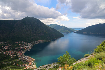 Montenegro. Bucht von Kotor, Golf von Kotor, Boka Kotorska