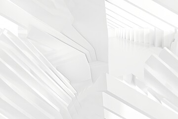 White Minimalist Abstract Background created with Generative AI