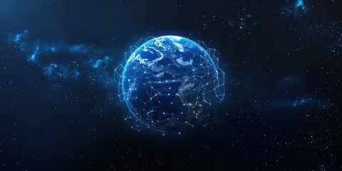 Earth Connected: A Digital Network Against the Cosmic Background