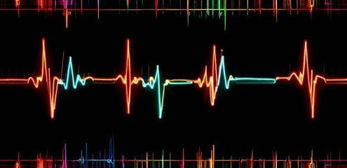 Obraz premium Electrical cardiogram of the heart