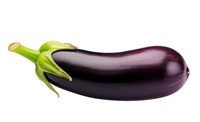 Eggplant isolated. Eggplant vegetable on white.
