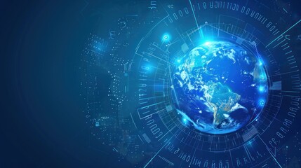 Digital Globe with Circuitry and Data