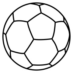 football filled outline icon