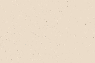 Light cream grain paper texture. Vintage ecru pattern with dots, speckles, specks, flecks, particles. Textured  wallpaper. Natural white grunge surface background. Vector backdrop 