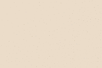 Light cream grain paper texture. Vintage ecru pattern with dots, speckles, specks, flecks, particles. Textured  wallpaper. Natural white grunge surface background. Vector backdrop 