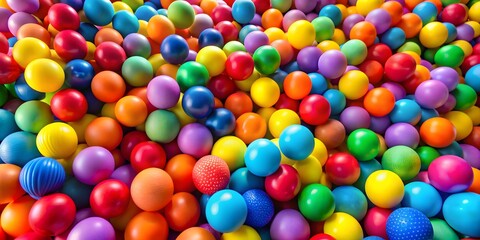 Obraz premium A Pit Filled With Colorful Balls In A Variety Of Colors And Patterns.