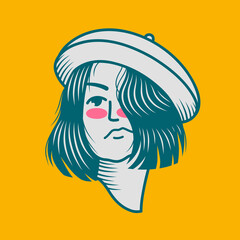 Character design avatar flat minimalist 37