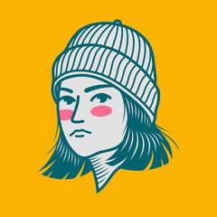 Character design avatar flat minimalist 38