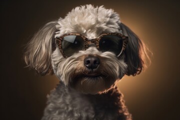 Cool Dog Wearing Sunglasses