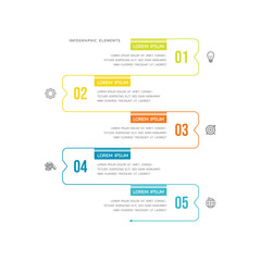 Contents infographic business  background template colorful design
