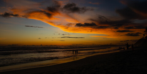 sunset in the mountains