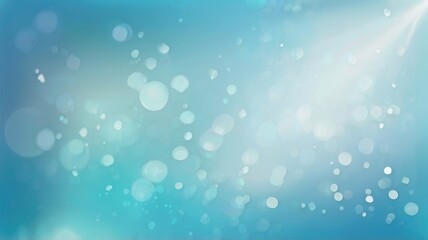 Obraz premium Gentle Light Particles on Blue Gradient