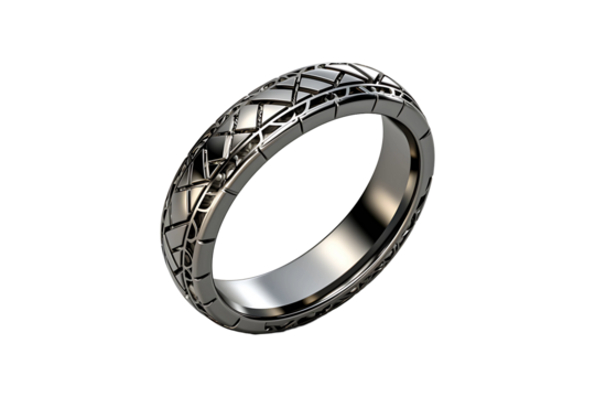 Magnetic Finger Ring isolated on transparent background.
