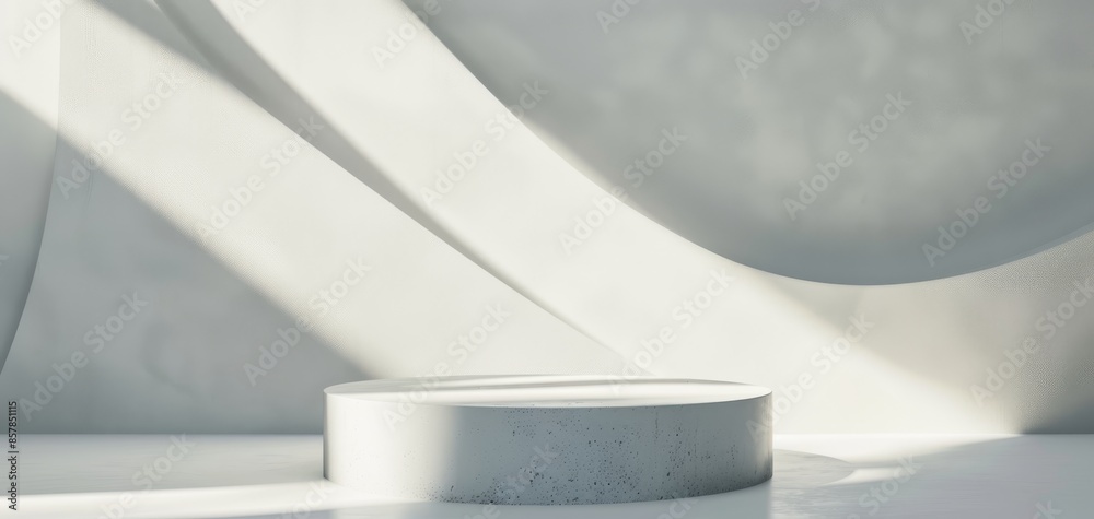 Aufkleber the abstract minimal background in this 3d render includes a podium for product presentation, with w