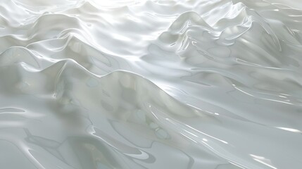 Obraz premium The white water wave overlay background is enhanced with a reflection effect backdrop. It is a 3d surface pattern with a reflection effect on top of a marble texture.