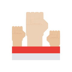 Independence of Indonesia Illustration