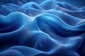 Obraz premium Blue Smooth Curve Abstract Background