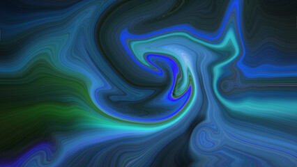 Fototapeta premium Abstract fluid acrylic painting. Modern art. Marbled blue abstract background. Liquid marble pattern 