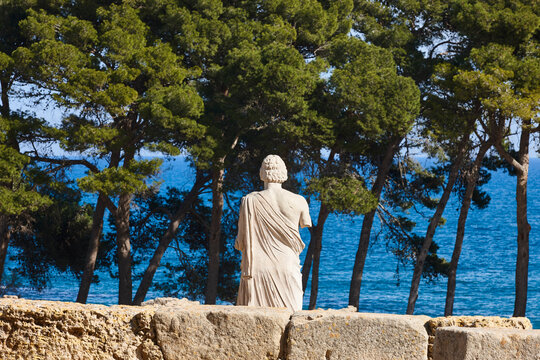 Empuries greek and roman ruins in Costa Brava; Catalonia. Spain