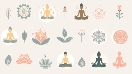 The tropical fruits and plants in this yoga meditation set make it a good choice for a healthy lifestyle