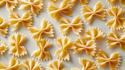 Obraz premium A Close-Up View of Farfalle Pasta