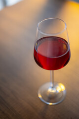 red wine in a glass