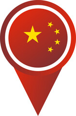 China pin map location