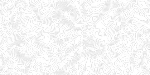 Pattern with lines The stylized height of the topographic map contour in lines and contours isolated on transparent. Black and white topography contour lines map isolated on white background