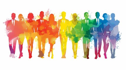 Obraz premium concept of Belonging Inclusion Diversity Equity DEIB or lgbtq