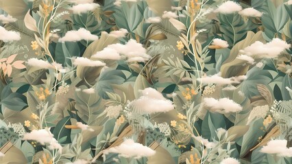 Floral pattern inspired by elements of nature