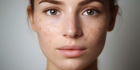 Facial treatment for melasma brown spots and pore reduction transformation. Concept Skincare, Melasma Treatment, Brown Spot Removal, Pore Reduction, Skin Transformation