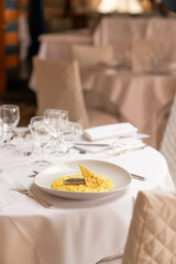 Gourmet Restaurant: Saffron Risotto with a Twist