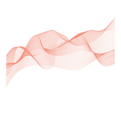 Peach Wavy Lines