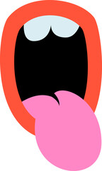 Funny Element Flat Sticker Design
