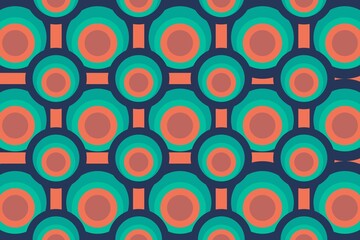 Colorful abstract pattern stacked circles background