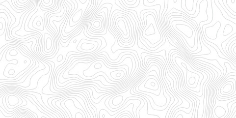 Pattern with lines The stylized height of the topographic map contour in lines and contours isolated on transparent. Black and white topography contour lines map isolated on white background