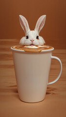 easter bunny in a basket