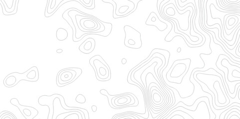 Pattern with lines The stylized height of the topographic map contour in lines and contours isolated on transparent. Black and white topography contour lines map isolated on white background