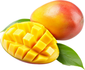 mango isolated on white or transparent background,transparency 