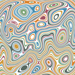 ABSTRACT ILLUSTRATION MARBLED TEXTURE LIQUIFY PSYCHEDELIC PASTEL SOFT COLORFUL DESIGN. OPTICAL ILLUSION BACKGROUND VECTOR DESIGN