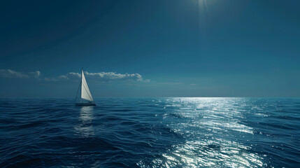 Obraz premium sailing boat on the sea