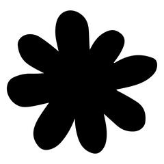 flower silhouette transparent background