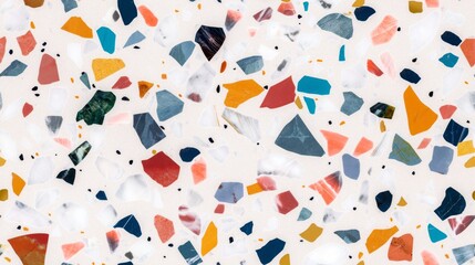 seamless pattern floor with terrazzo pattern background,