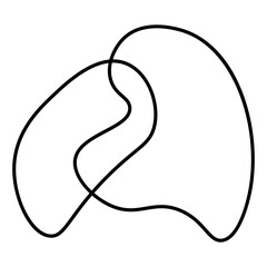 abstract line element transparent background